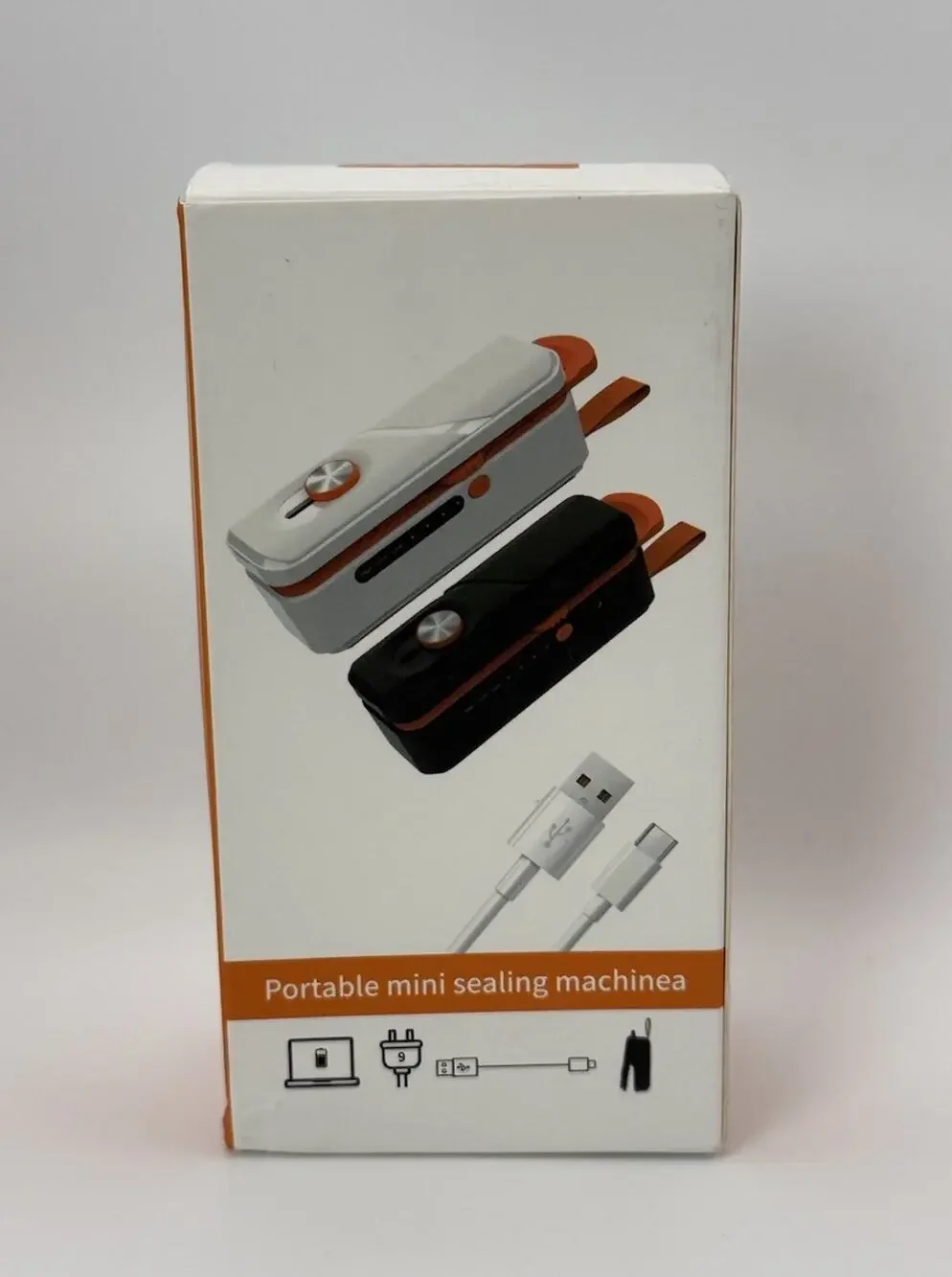 C800 Portable Mini Bag Sealer w/ Cutter, Magnetic, USB Cable, Type-C, White
